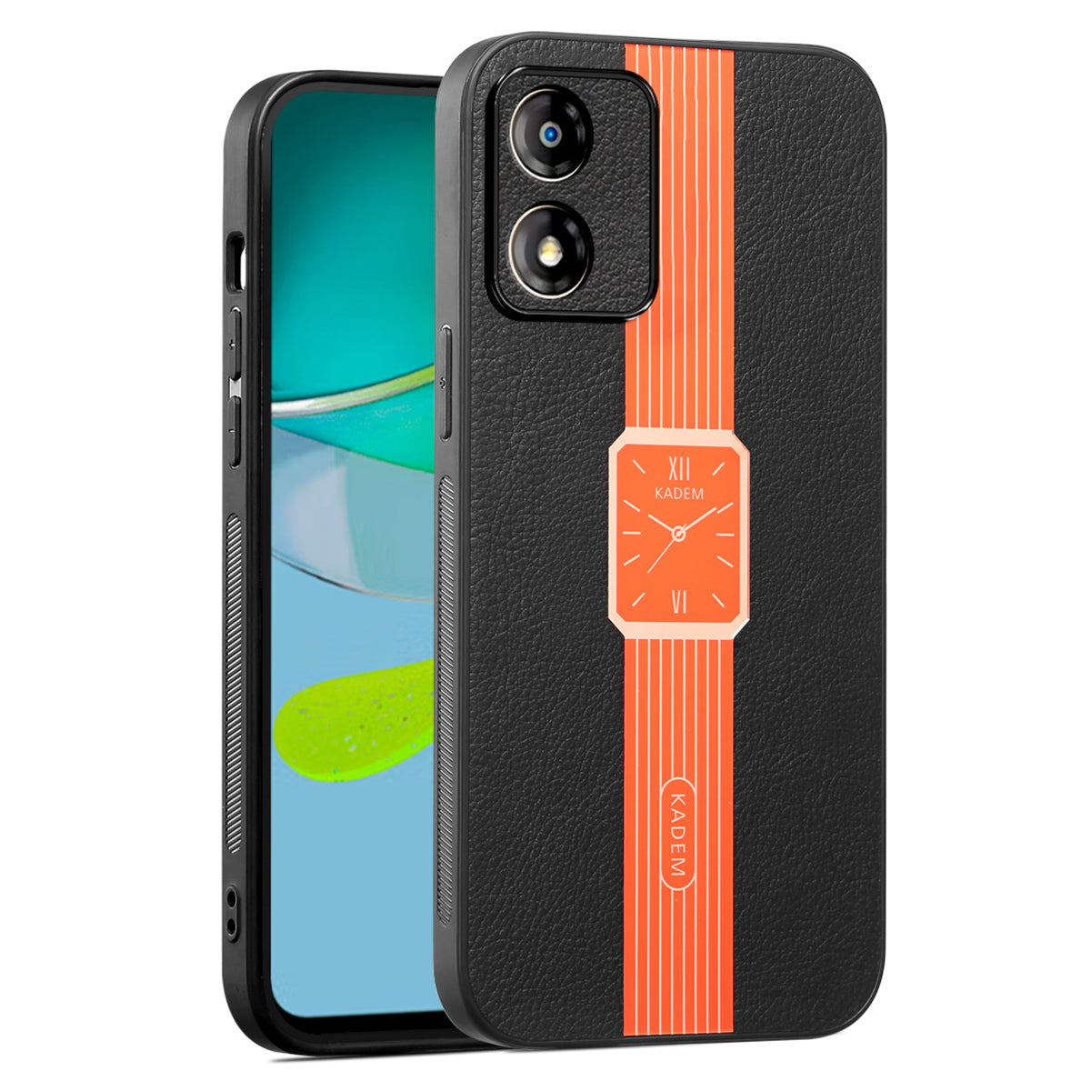 KADEM For Motorola Moto E13 4G Case PU+TPU+Acrylic Anti-drop Watch Pattern Phone Cover KADEM For Motorola Moto E13 4G Case PU+TPU+Acrylic Anti-drop Watch Pattern Phone Cover